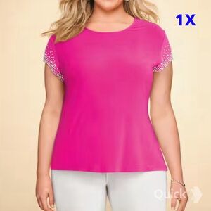 1X - New Monroe & Main Chloe Pearl Top